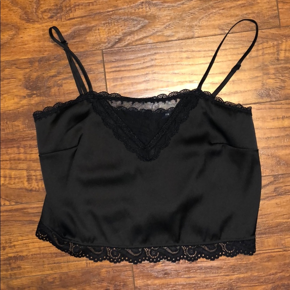 New Condition Brandy Melville Black Lace Shirt